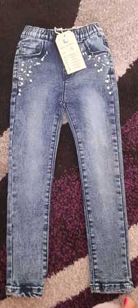 Spodnie jeans dla dziewczynki 98/104