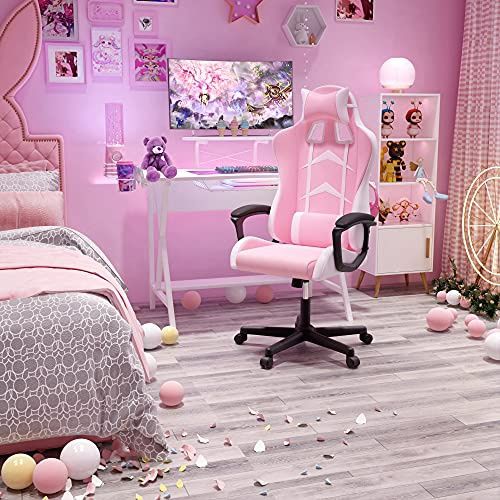 Fotel obrotowy krzesło gamingowe Intimate WM Heart różowe