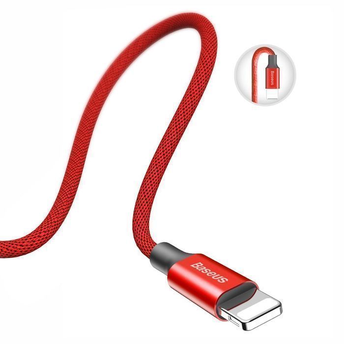 Baseus Yiven kabel przewód w materiałowym oplocie USB / Lightning 1,8m
