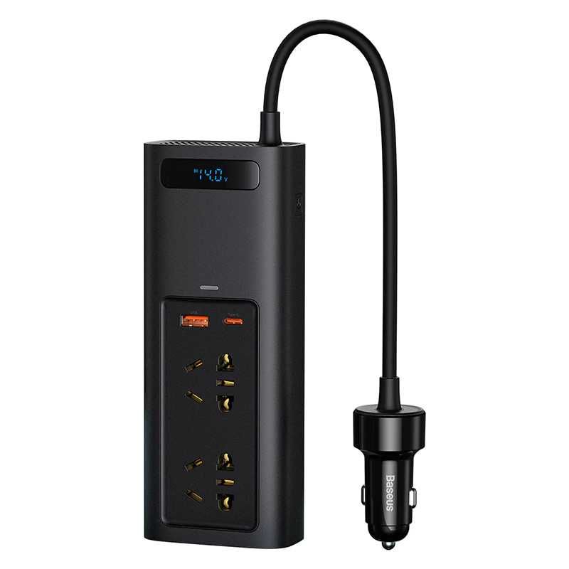 Инвертор 12 в 220 на 150 Ватт + Быстрая USB зарядка для машины! BASEUS