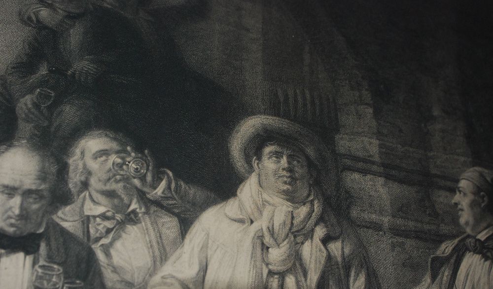 Duża litografia. Johann Peter Hasenclever,