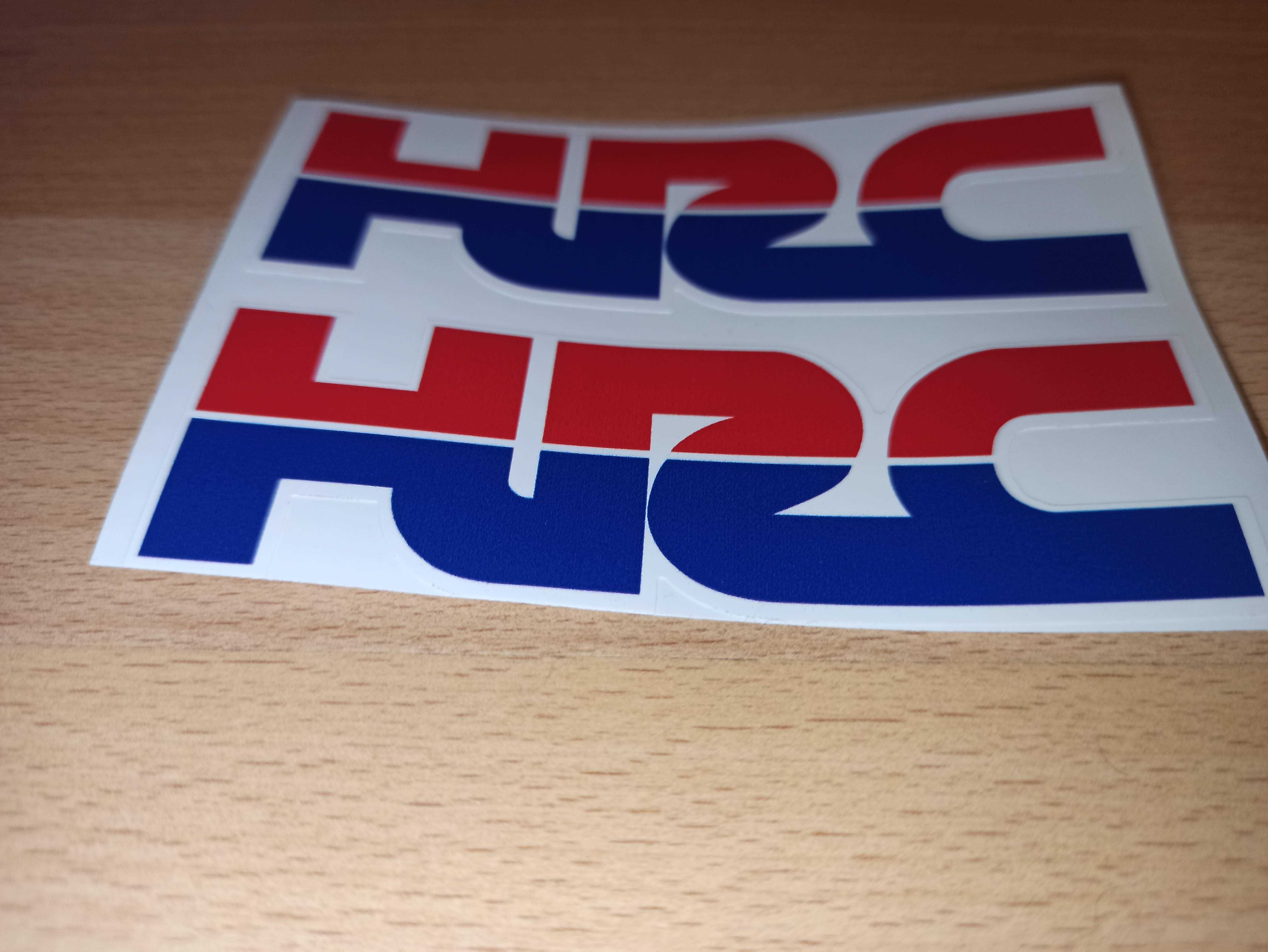 Наклейка стикер на мотоцикл шлем HRC /Honda Racing Corporation/
