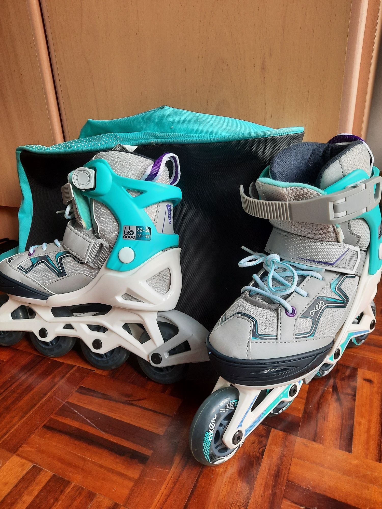 Patins em linha novo 4 rodas