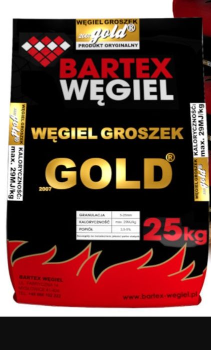 Bartex Gold 29 groszek ekogroszek orzech pellet
