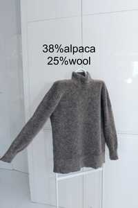 38%alpaca 25%wełna bez wad, XL/L