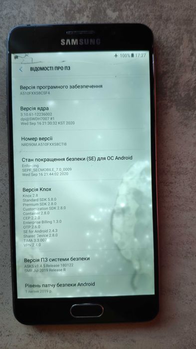 Samsung A5 2016, SM-A510F, 2/16 на запчастини