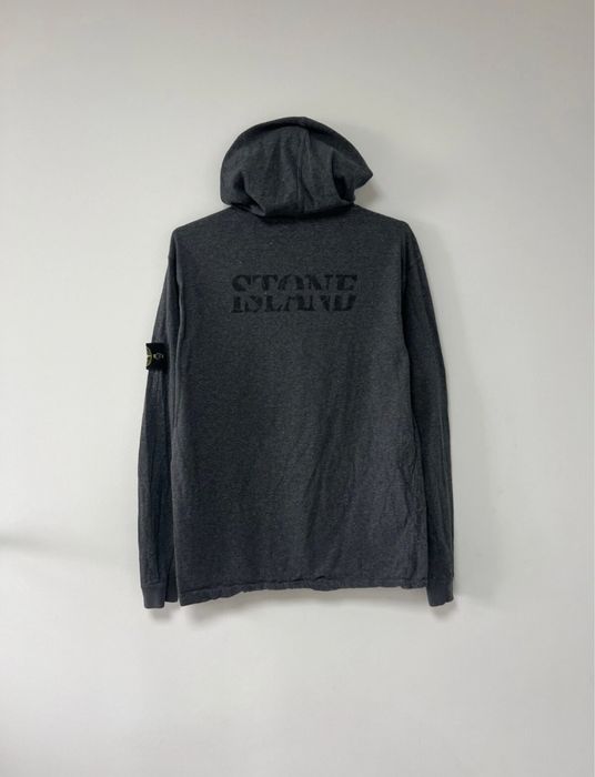 Оригінальний Stone Island Худи Лонг Свитшот кофта Стон Овершот S/M