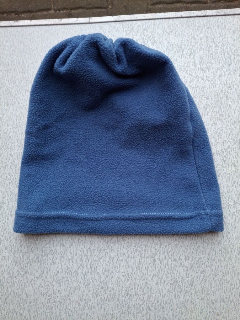 Czapka Komin niebieska polar zimowy