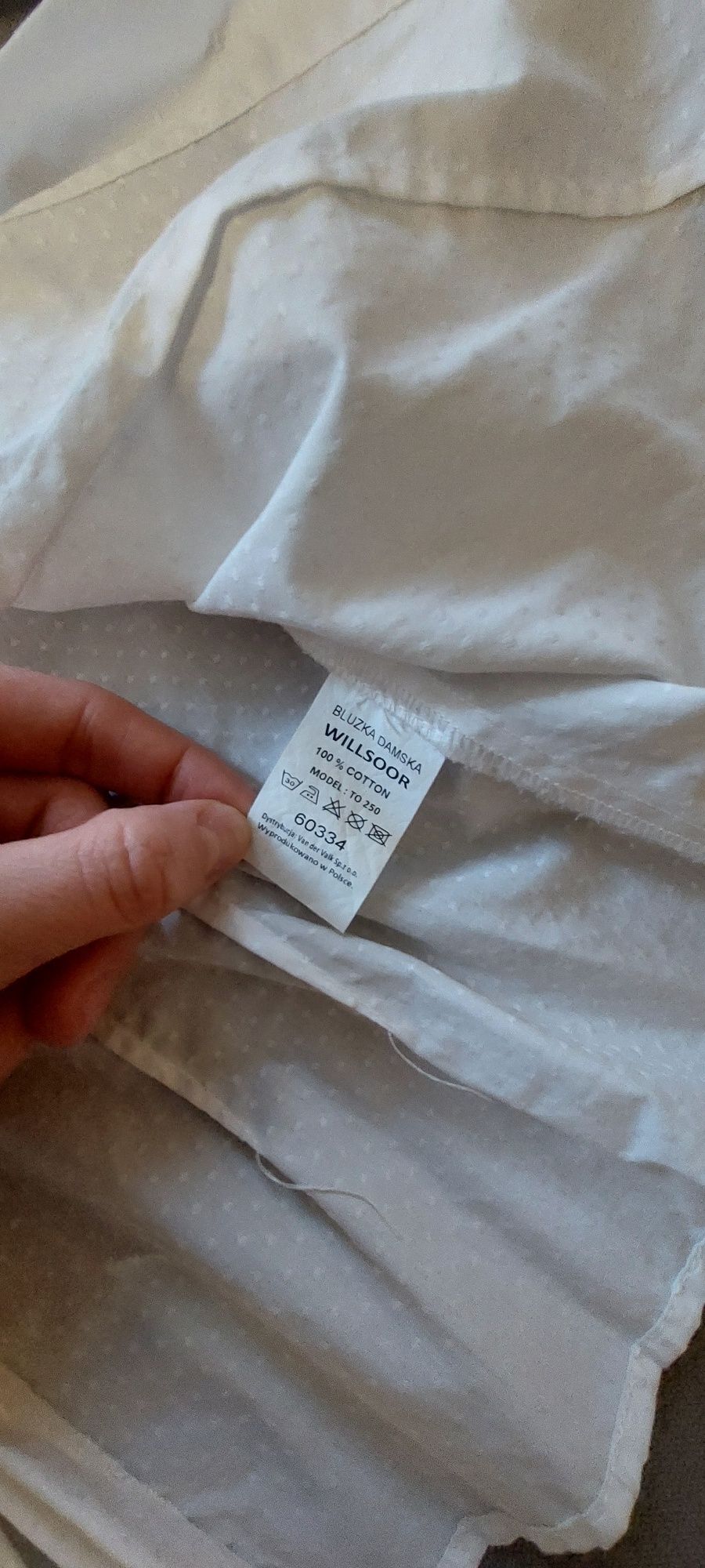 koszula z wiązaniem biała  Willsoor  S