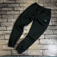 MEGA SALE! Базові чоловічі спортивні штани Lacoste у чорному кольорі
