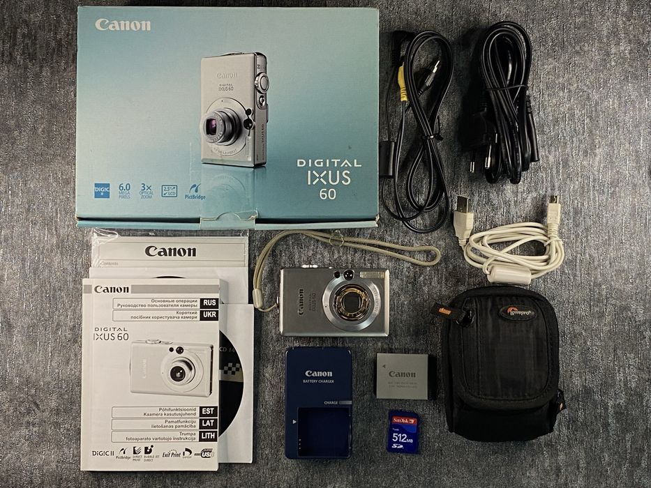 Canon IXUS 60 легендарна модель повний комплект