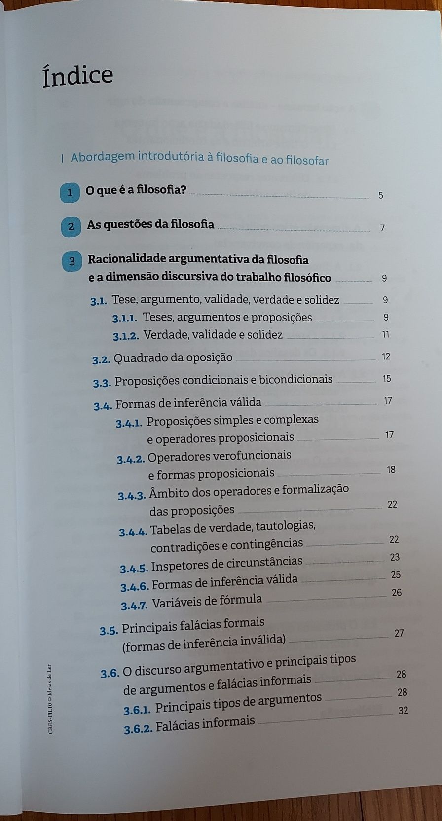 Livro de resumo de Filosofia - 10°ano