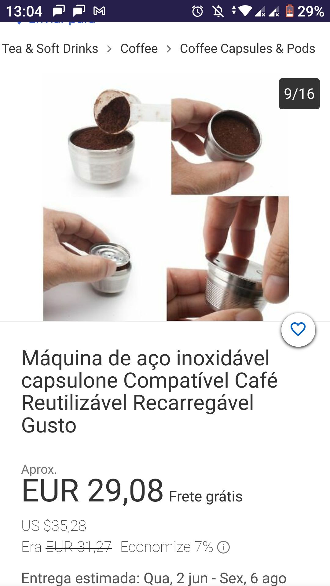 Máq. Café + 30Sical + Cáp Alum