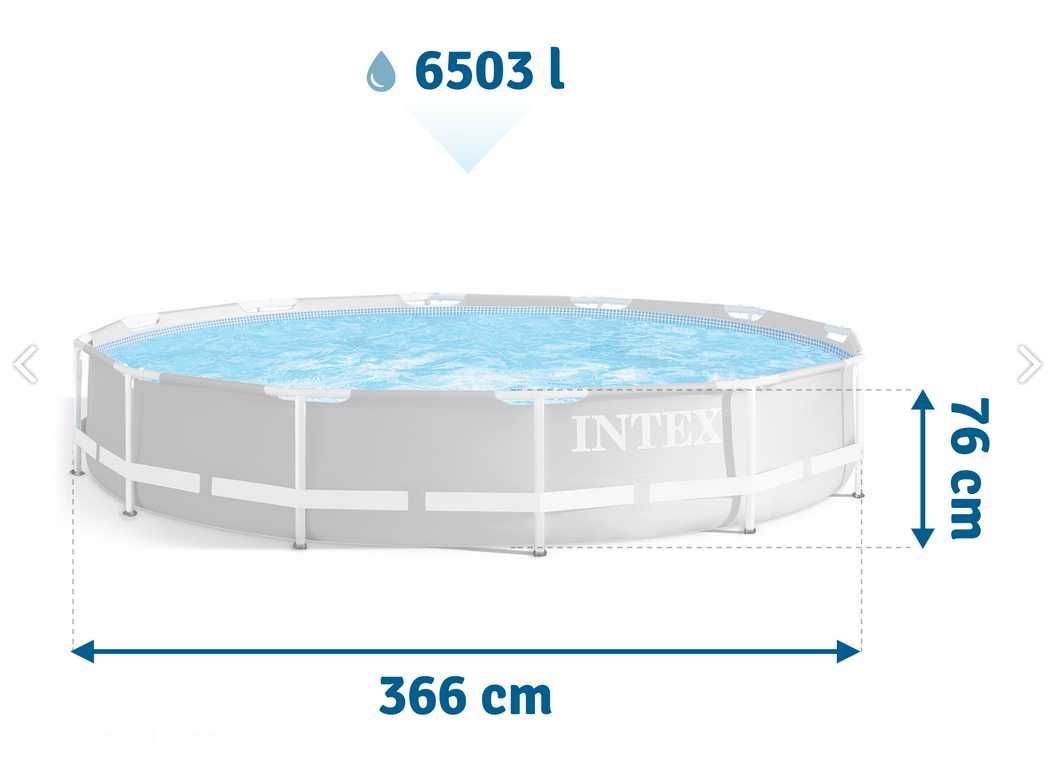 Каркасний садовий басейн 366 х 76 см 9в1 комплект INTEX 26712