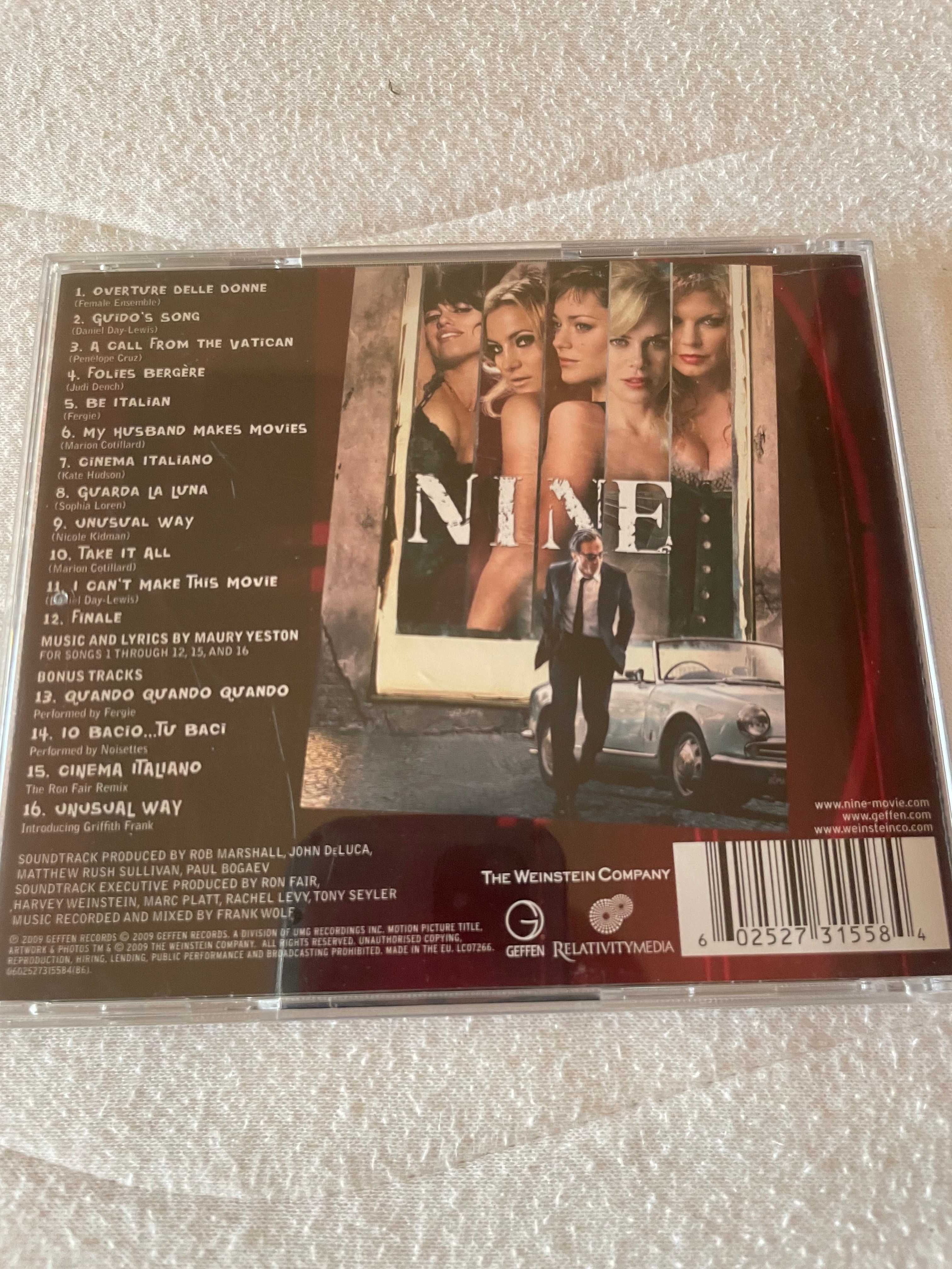 Płyta CD Soundtrack musicalu NINE OST - Olsztyn