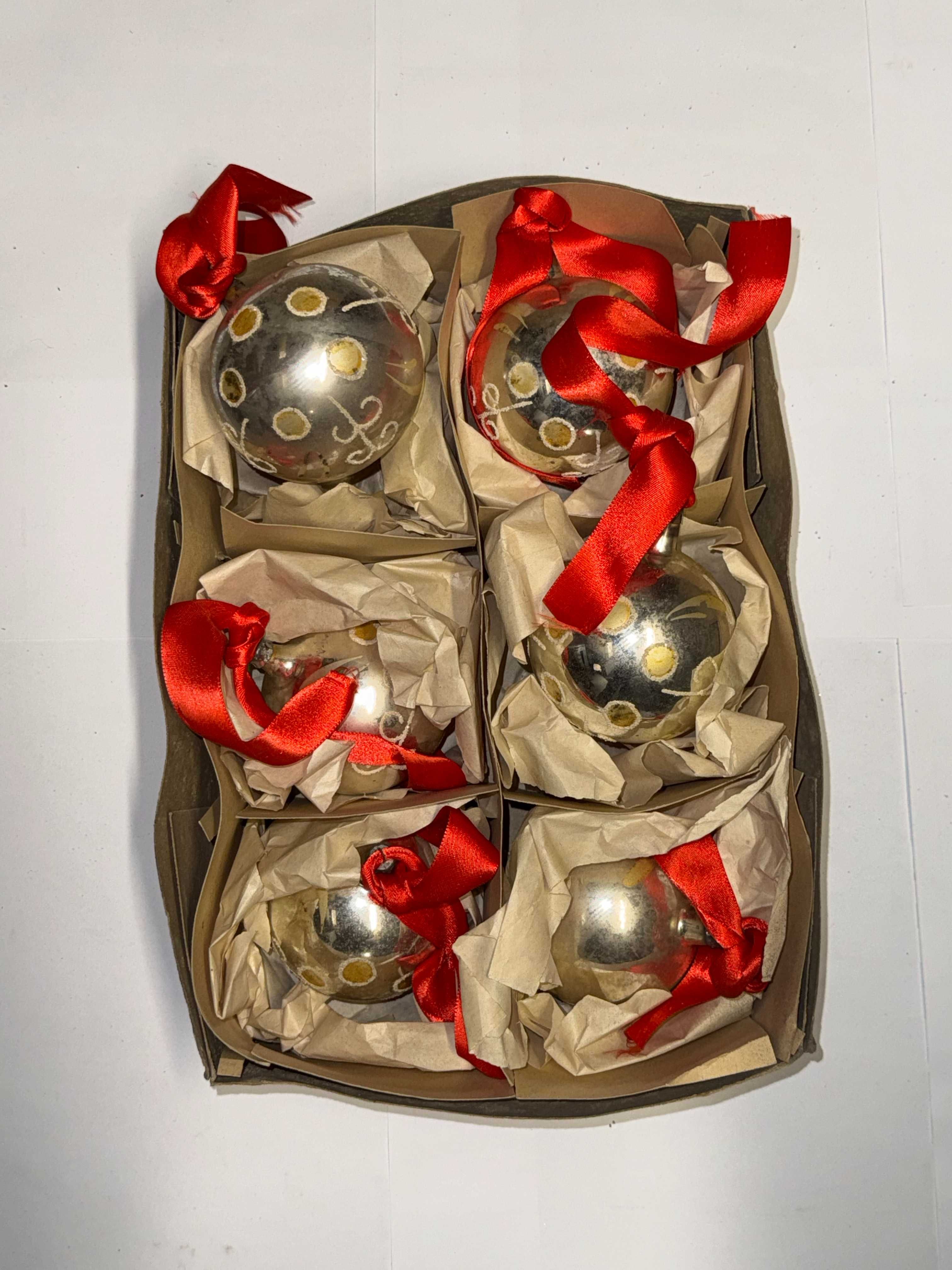 Bombki choinkowe PRL około 8 cm