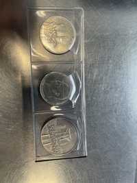 3 srebrne monety z lat 87,88,90
