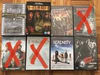 7 DVDs novos, Piratas das Caraíbas e outros, 5 selados