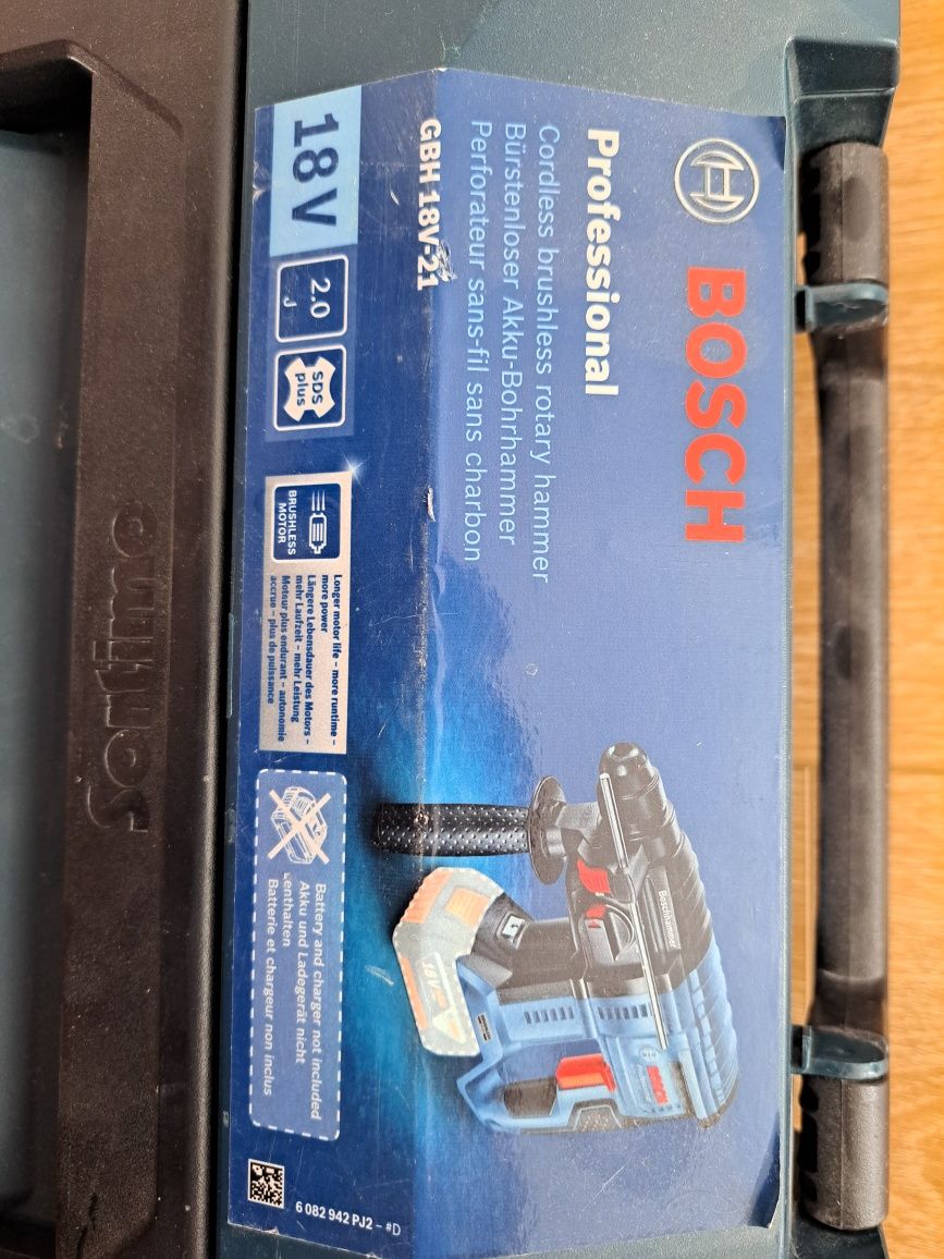 Akumulatorowa Młotowiertarka GBH 180-LI BOSCH L-BOXX GBH 18V-21