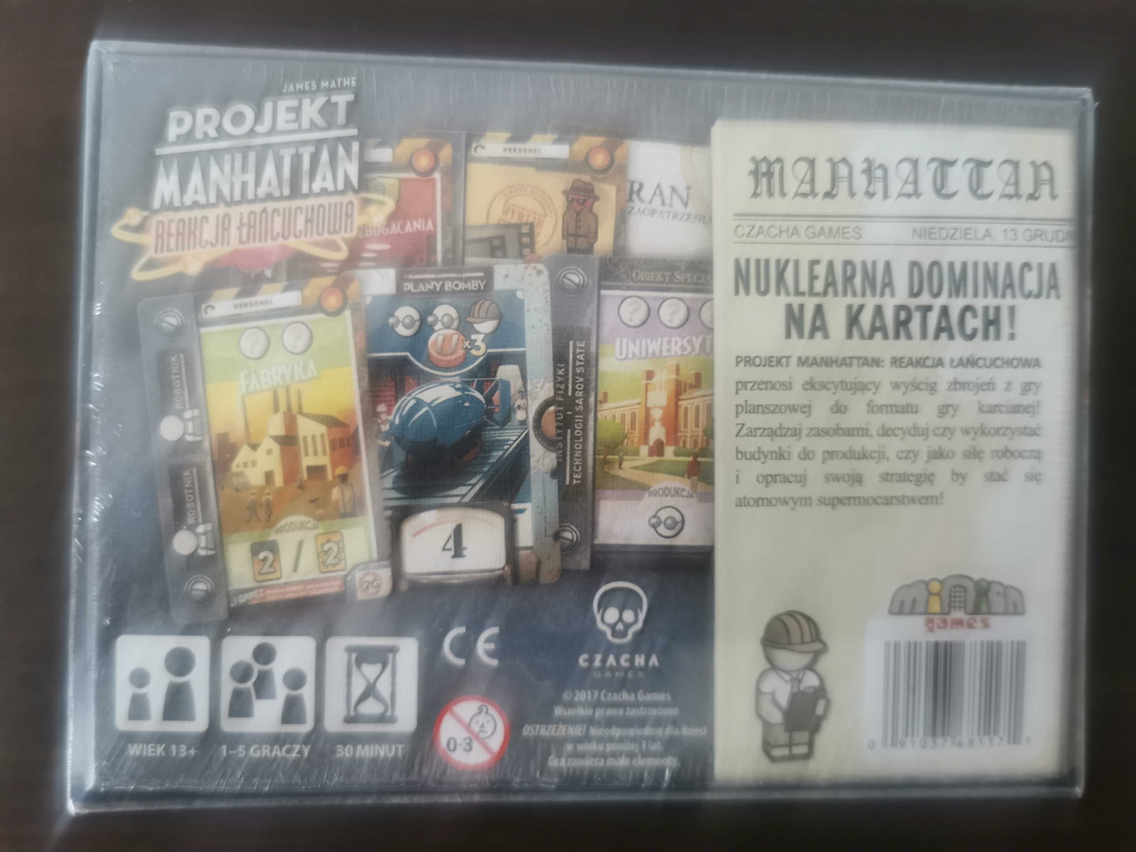 Projekt Manhattan: Reakcja Łańcuchowa - Czacha Games (nowa w folii)