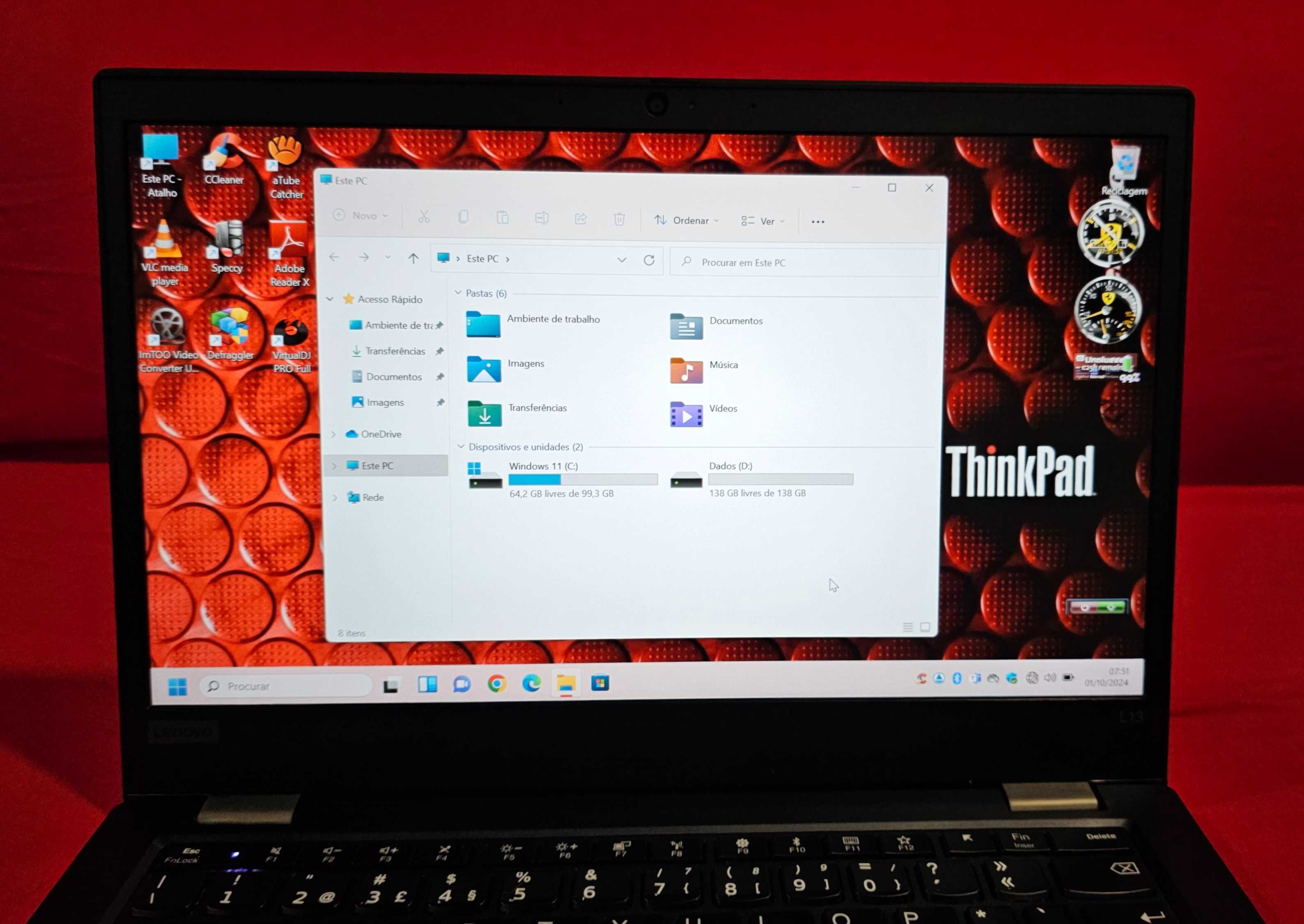 LENOVO L13, Intel Core I5, Ssd, 8G ram