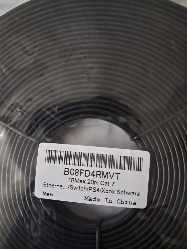 Kabel sieciowy TBmax cat7 20m/Ethernet,ps4,xbox