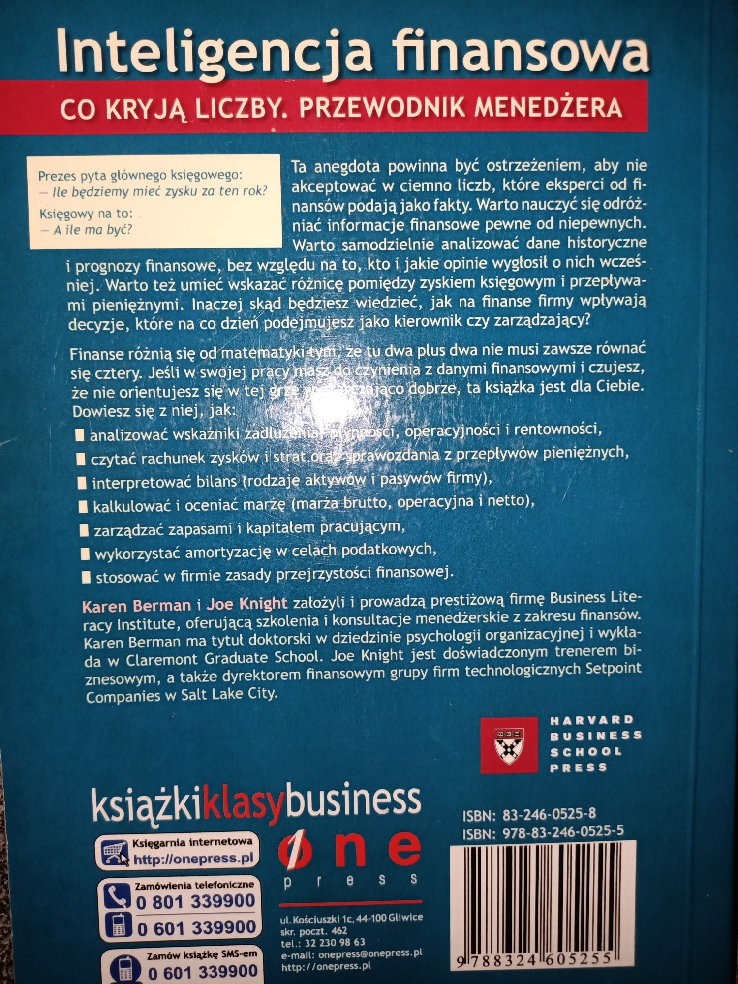 Inteligencja finansowa Co kryją liczby Berman Knight