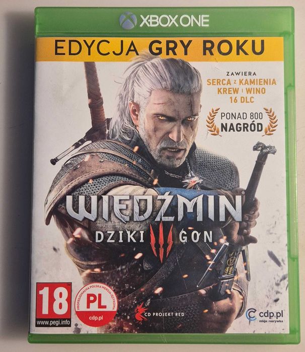 Wiedźmin III Dziki Gon  |  XBOX ONE  |  GOTY  |  PL