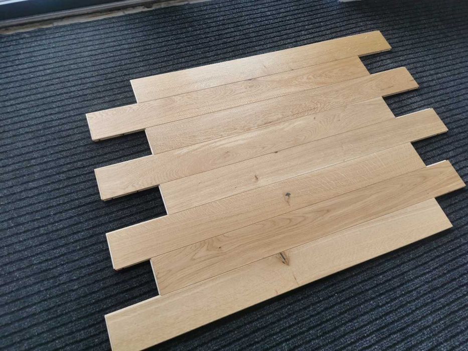 Podłoga drewniana warstwowa dąb olej bezbarwny 15x120x1200mm