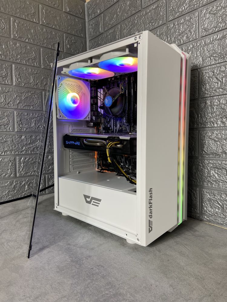 Игровой компьютер,ПК(i5-7600K,DDR4 16GB,RX 580 8GB,SSD 240Gb,HDD 1TB)