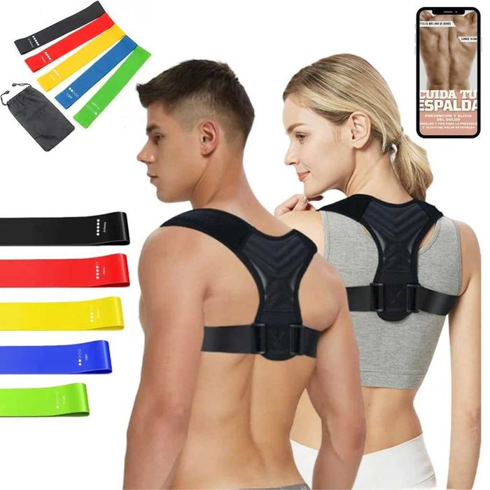 korektor postawy M GRATIS pasy fitness pajączek wzr. 155-175 cm