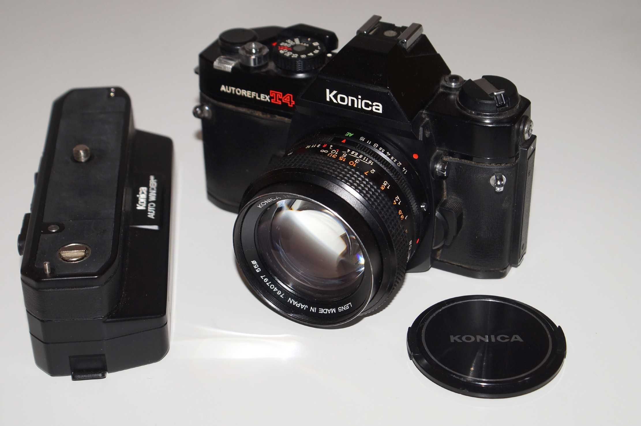 Konica T4 + Hexanon 50mm f/1.4 + Winder