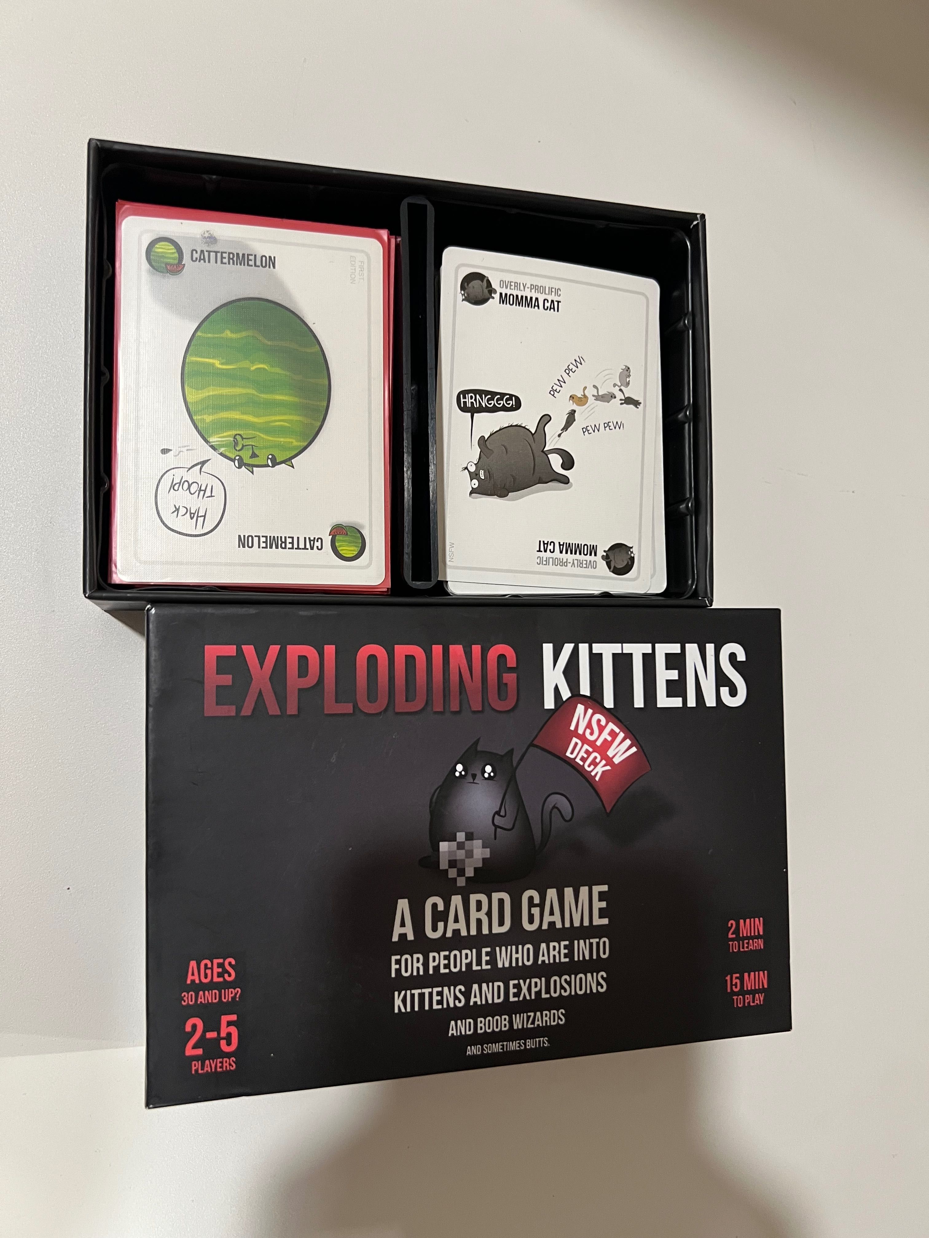 Cartas “Cat Cards” do jogo Exploding Kittens (NÃO é o jogo completo)