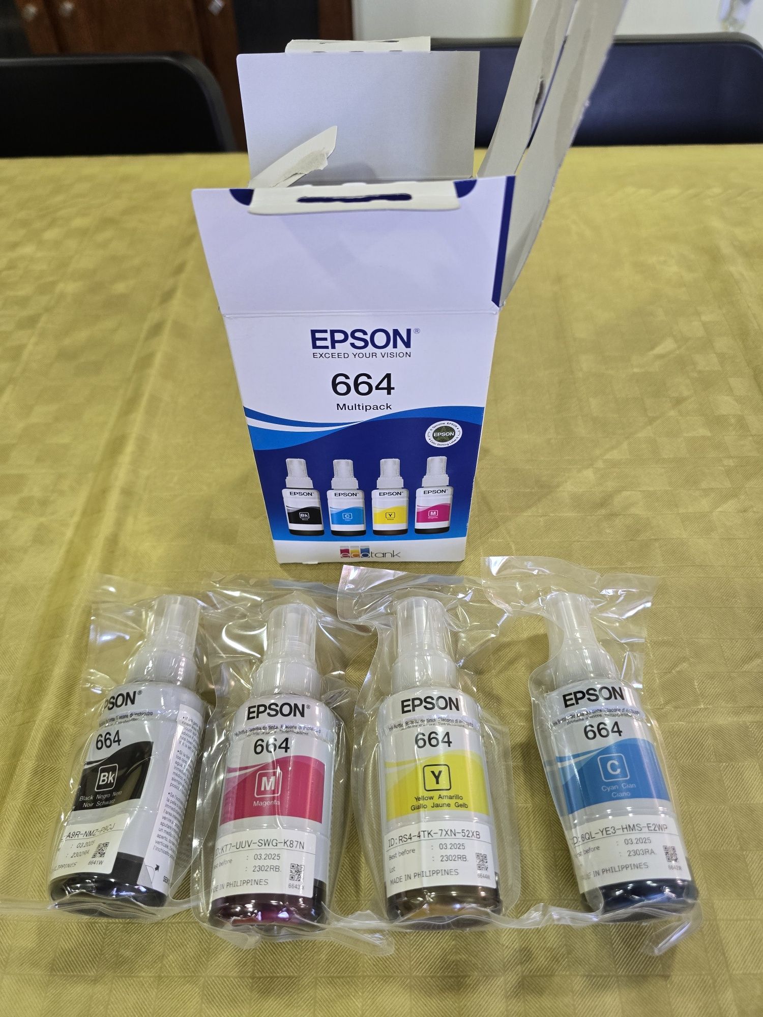 Multipack de 4 cores Epson Ecotank 664