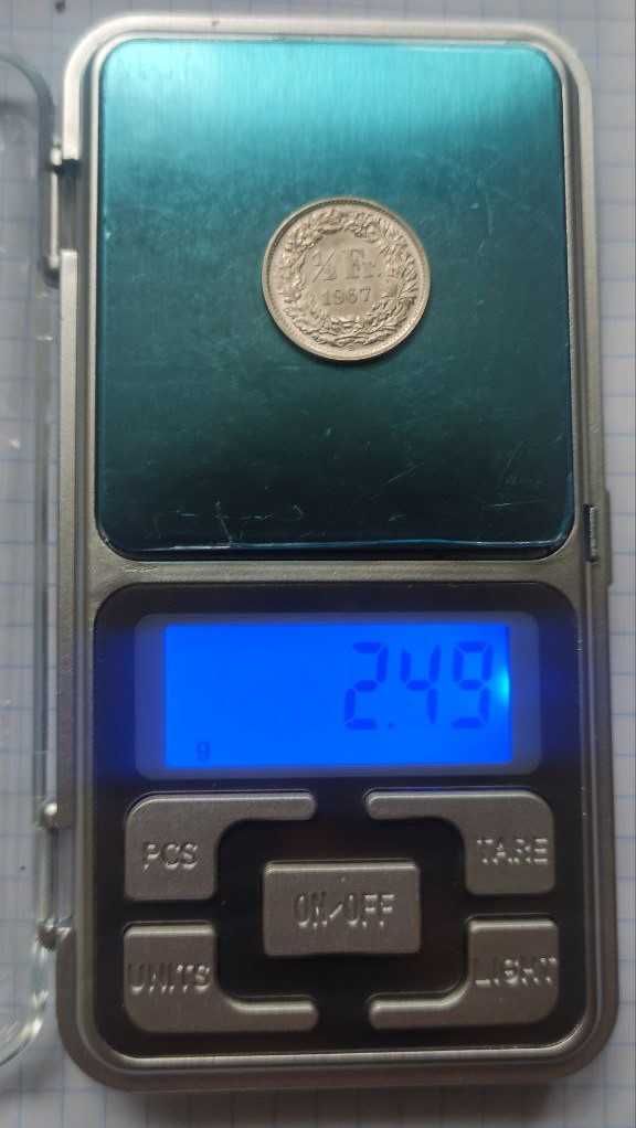 1\2 франка, Швейцарія 1921 "B",1967 "B", 1956 "B" 1948 "B"срібло 0.835