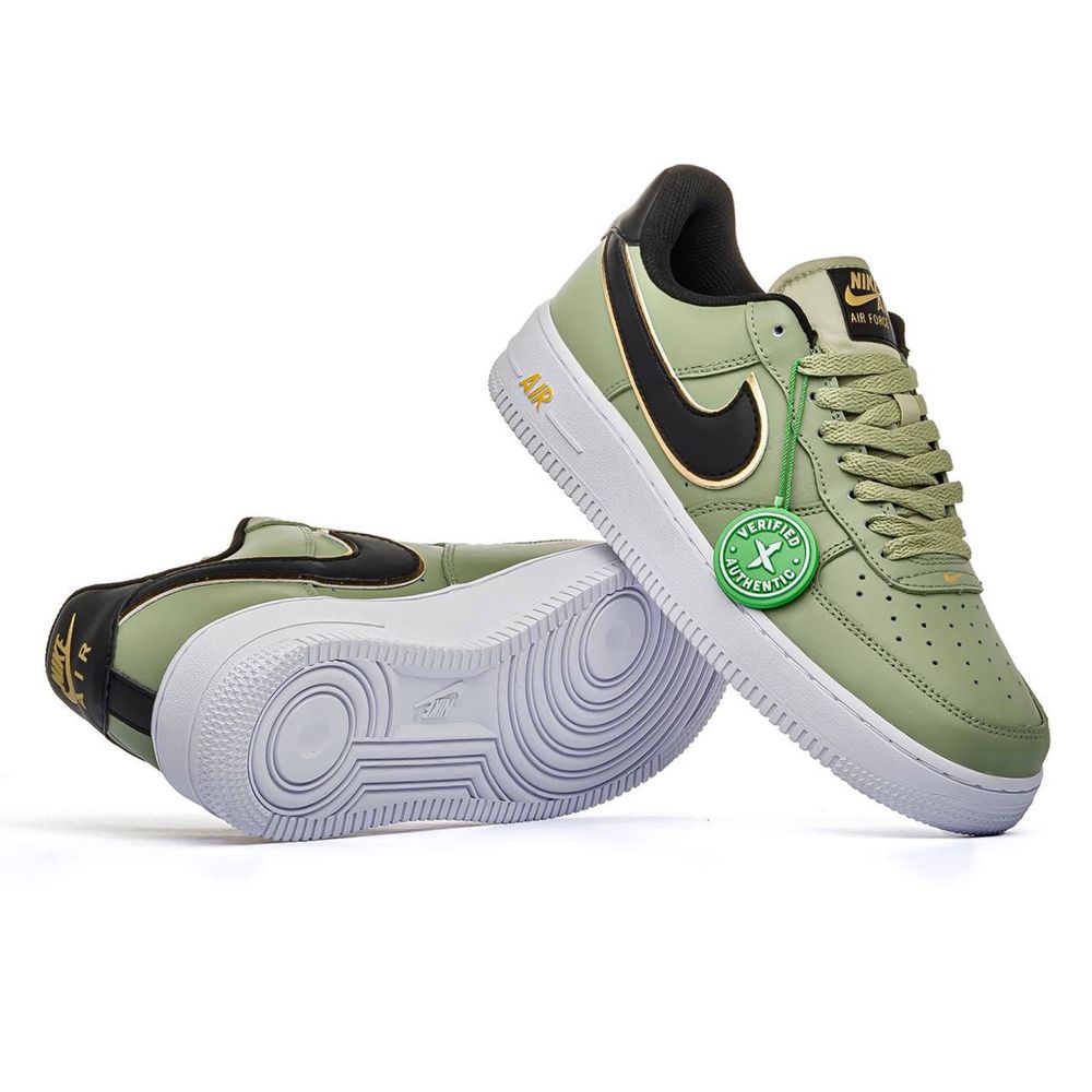 Оиигінальні кросівки Nike Air Force 1 '07 LV8 'Olive Gold Blacl