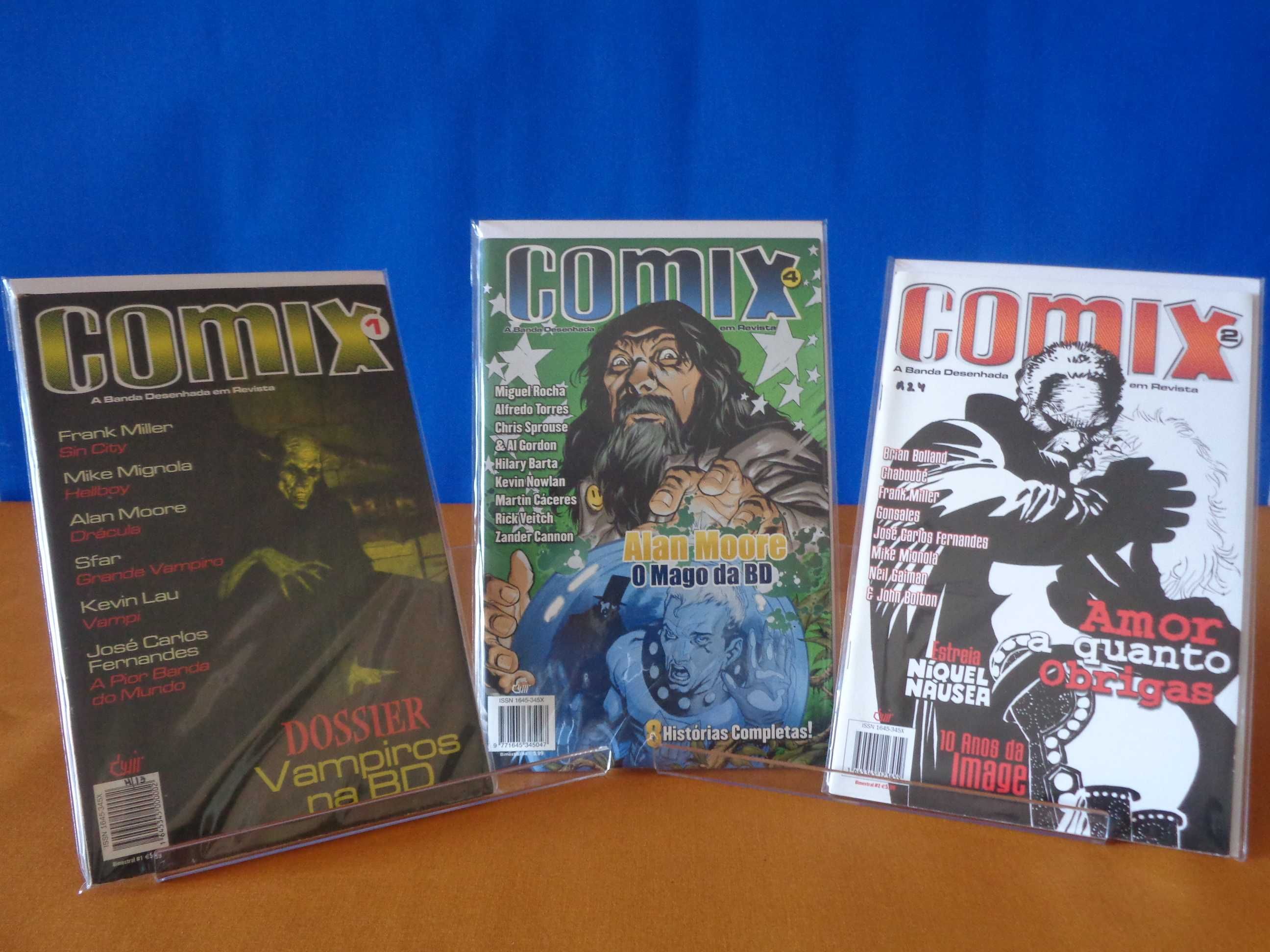 3 Revistas "Comix". Editora Devir. 2002.