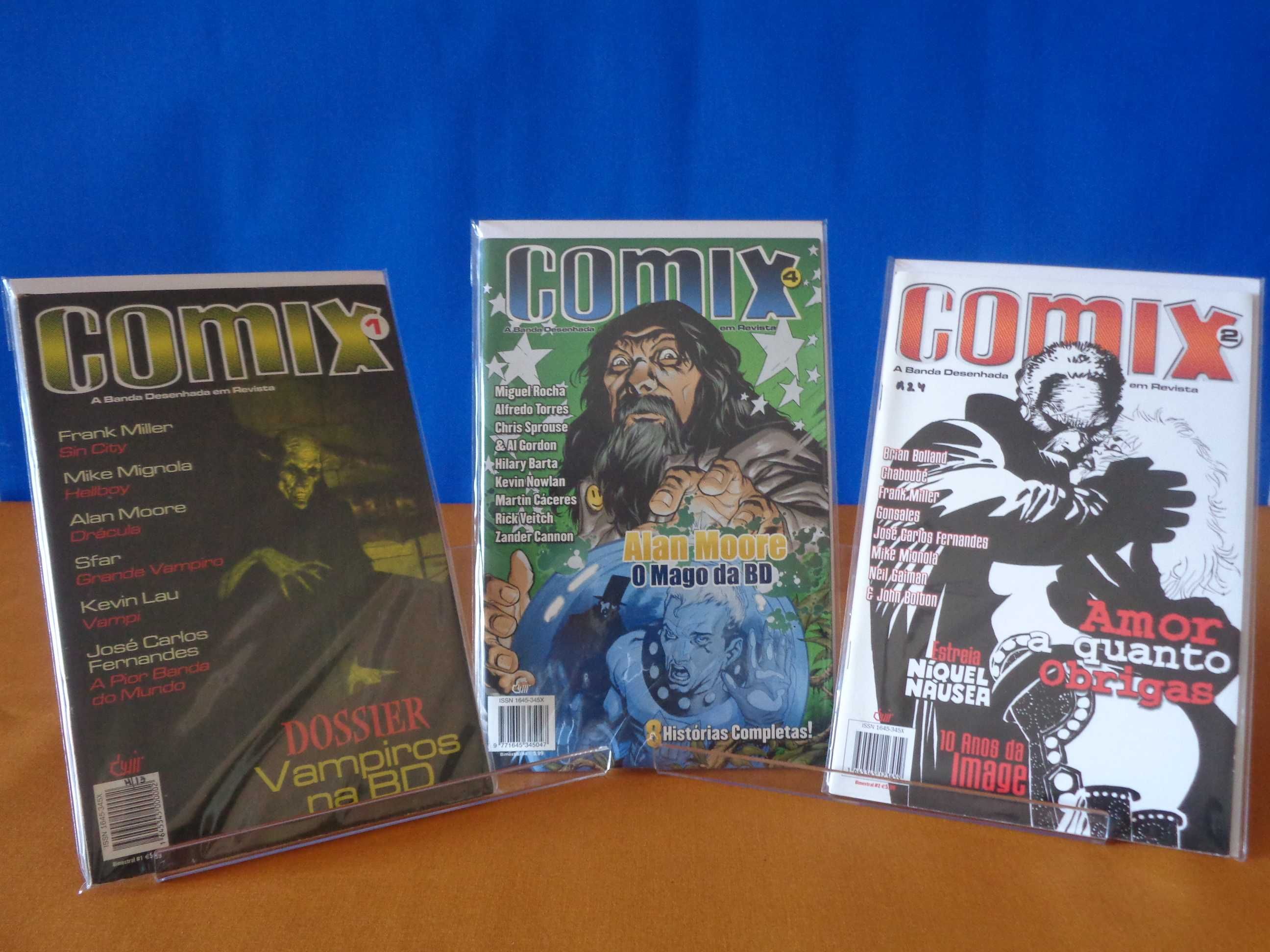 3 Revistas "Comix". Editora Devir. 2002. Portes Incluídos.