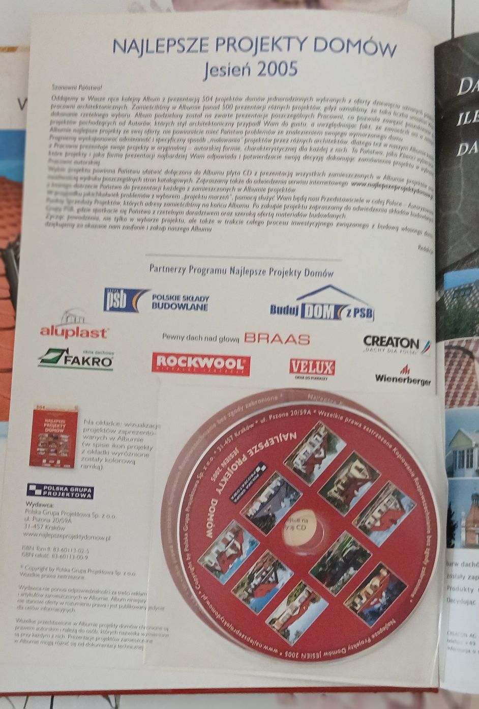 Książka + CD "Najlepsze projekty domów"