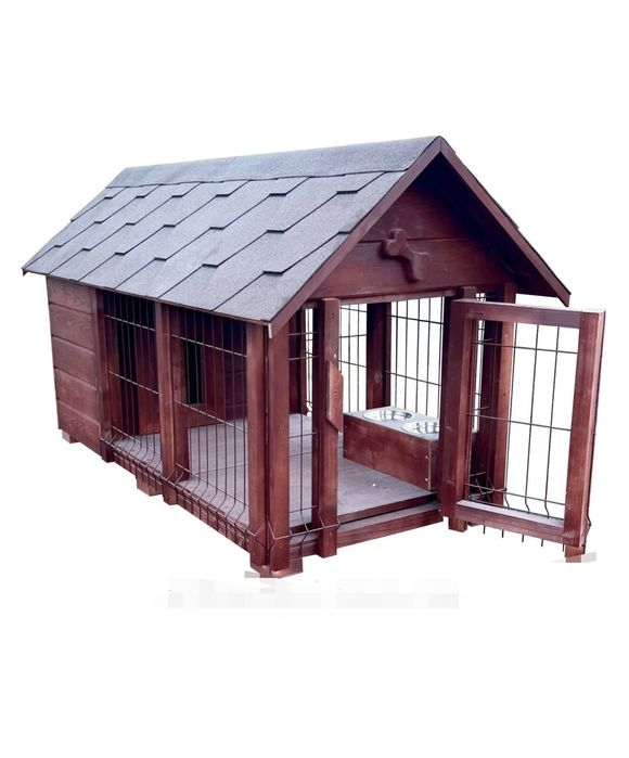 Мини вольер с утеплённой будкой