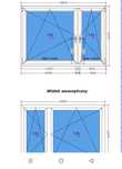 Okno plastikowe NOWE 1.80 x 1.27
