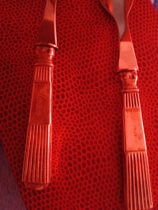 Talheres com cabo em prata