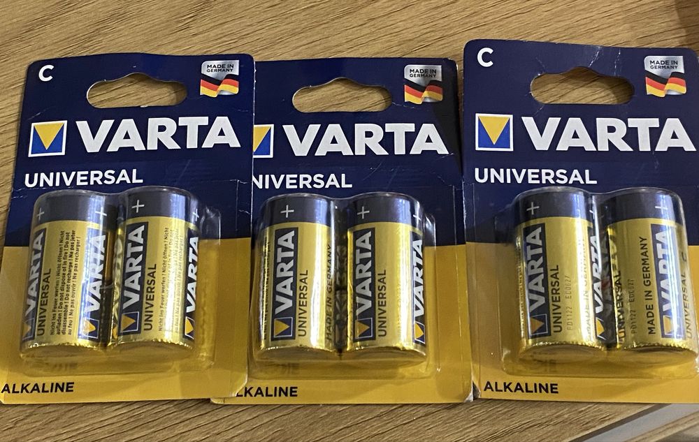 Батарейки varta universal alkaline C / LR14, 3 шт