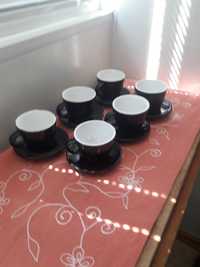 Продам 6 керамических   чашек с блюдцами