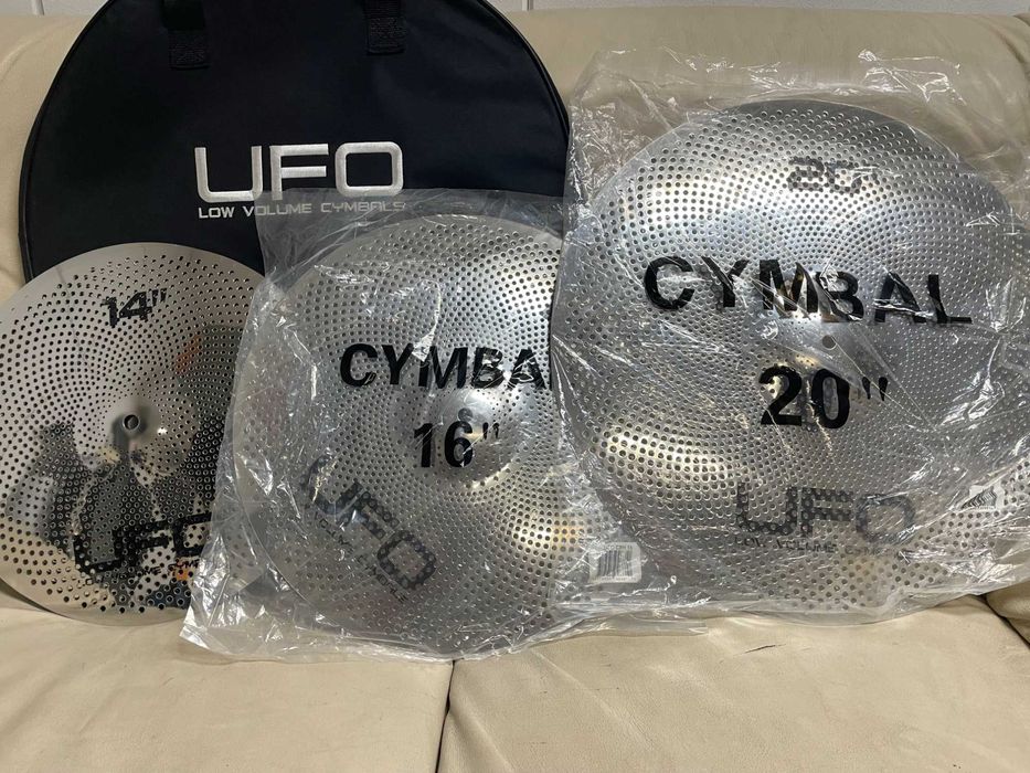 UFO low volume cymbal set - Ciche talerze, ZESTAW 14,16,20