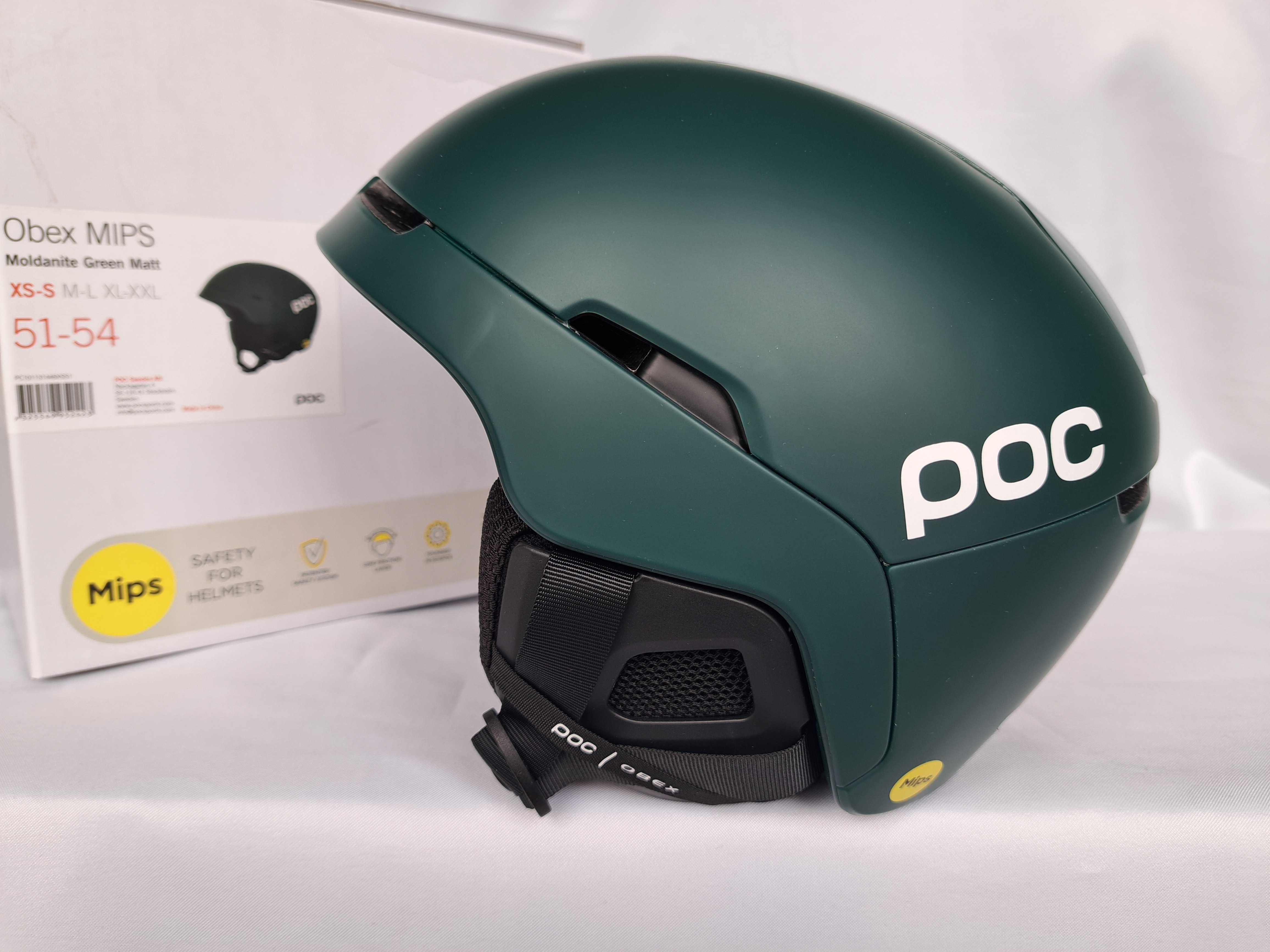 Kask narciarski POC Obex Mips Moldanite Green Matt XS/S 51-54cm