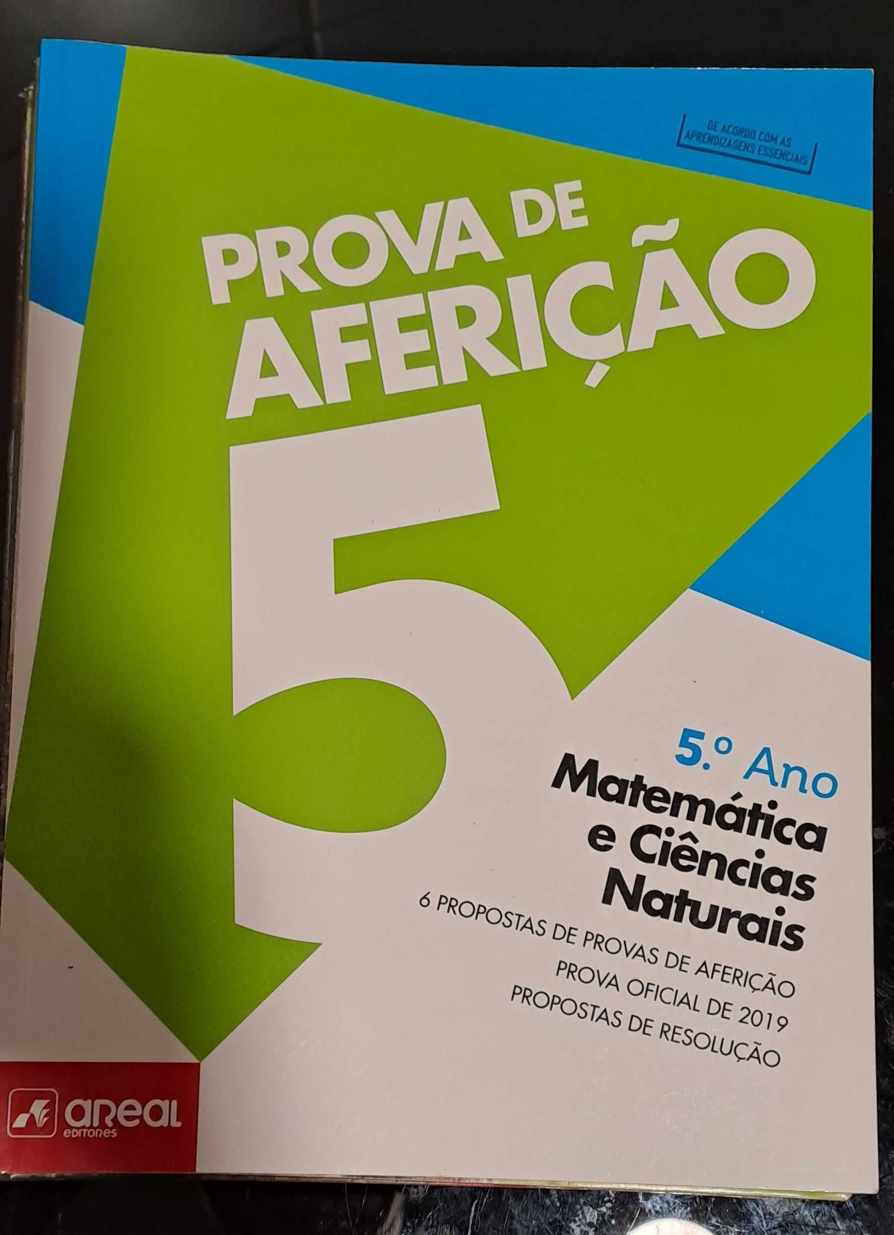 5° Ano prova de aferição Matemática e Ciências