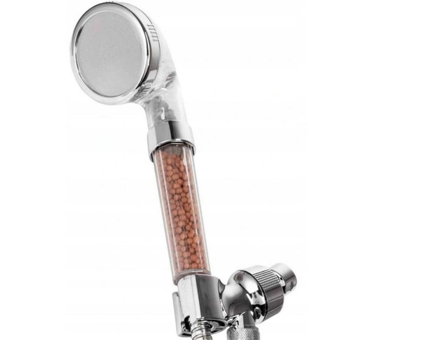 słuchawka prysznicowa głowica z filtrem wody 6x22 cm z kulkami