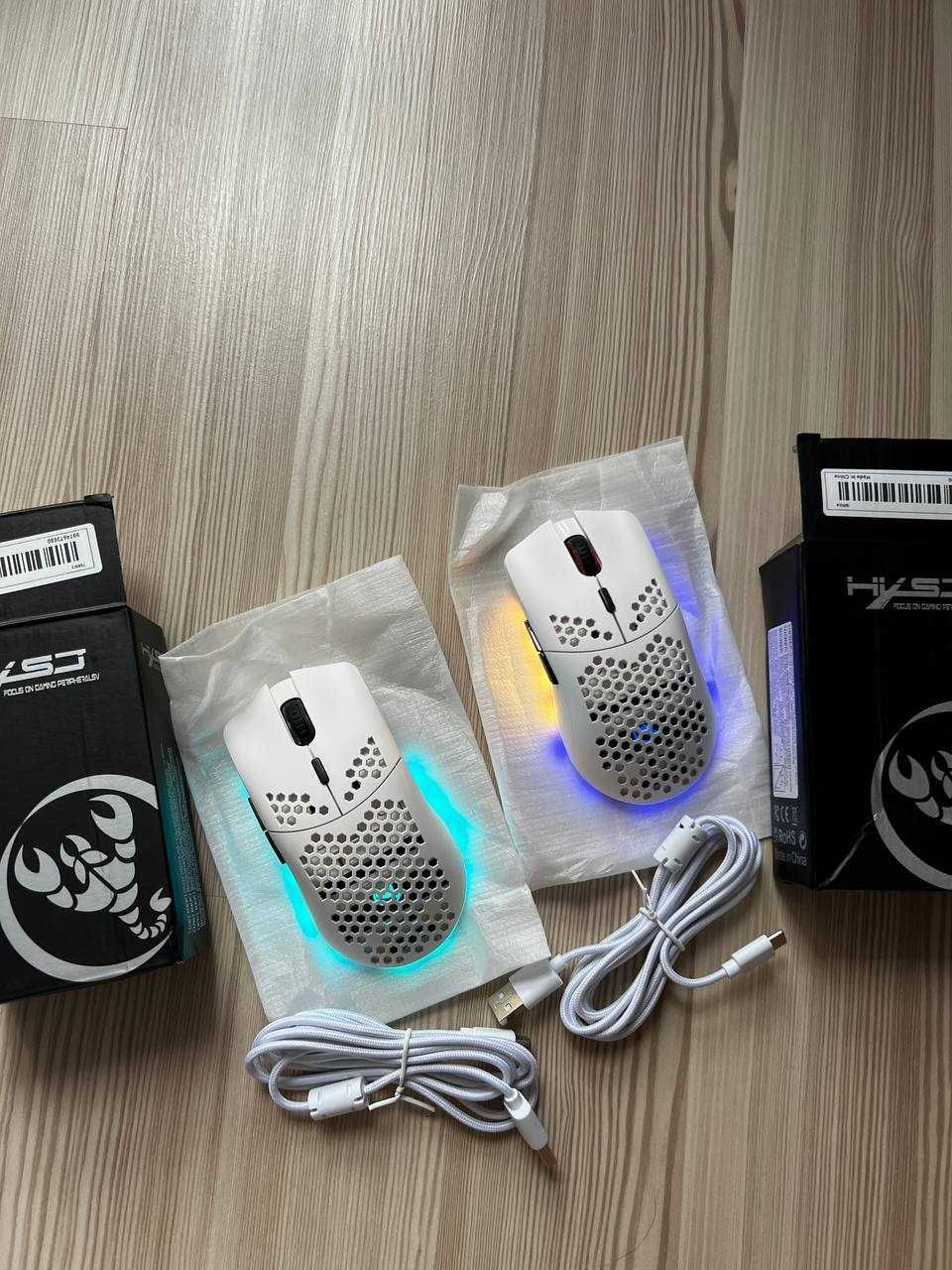Ігрова бездротова мишка HXSJ Т66 з RGB підсвіткою, 2,4G
