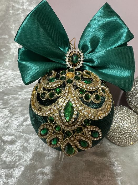 Ноногодние шары ручной работы, новорічні іграшки